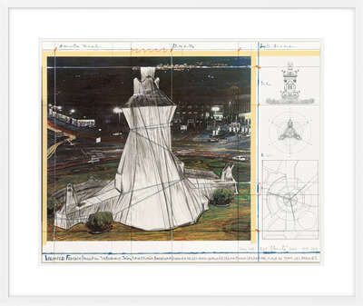  LUMAS home office art: Wrapped Fountain by Christo