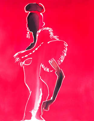  Große Bilder: Couture Red Valentino dress with evening gloves by Eduard Erlikh