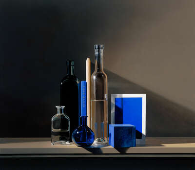 Still Life Art  Still life with Yves Klein Blue by Guy Diehl