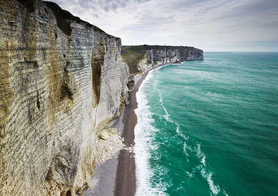   Chalk Cliffs, Normandy, France by Jonathan Andrew
