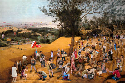   The Harvesters, Brueghel by Lluis Barba Cantos