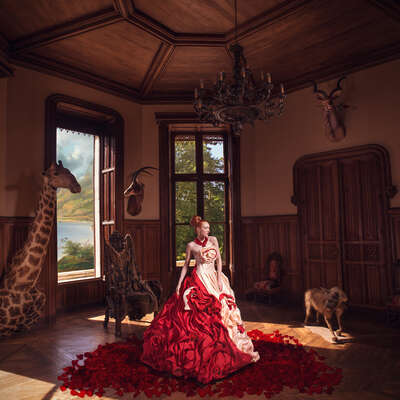 fashion photography:  Crimson Queen by Miss Aniela