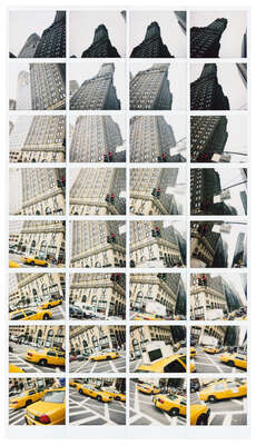 architecture photography:  Yellow Dance, New York 2008 by Maurizio Galimberti