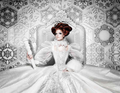 fashion photography:  White Queen by Marcel Wanders