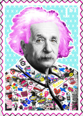   Albert Einstein by The Postman Art