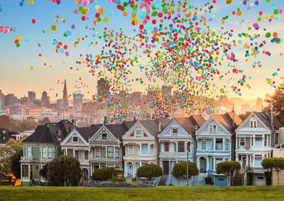   San Francisco Balloons by Robert Jahns
