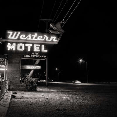  Popular Black and White Photography: Western Motel by Shannon Richardson