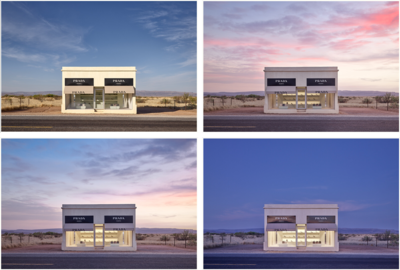 architecture photography:  Prada Marfa from 7:04AM to 8:48PM by Adam Mørk